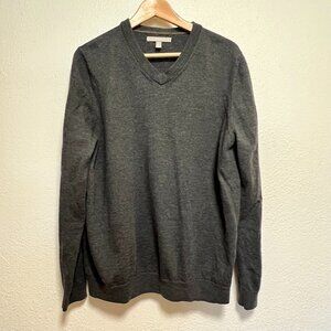 Nordstrom Super Soft Extra Fine Merino Wool Sweater Gray Men XL Tall